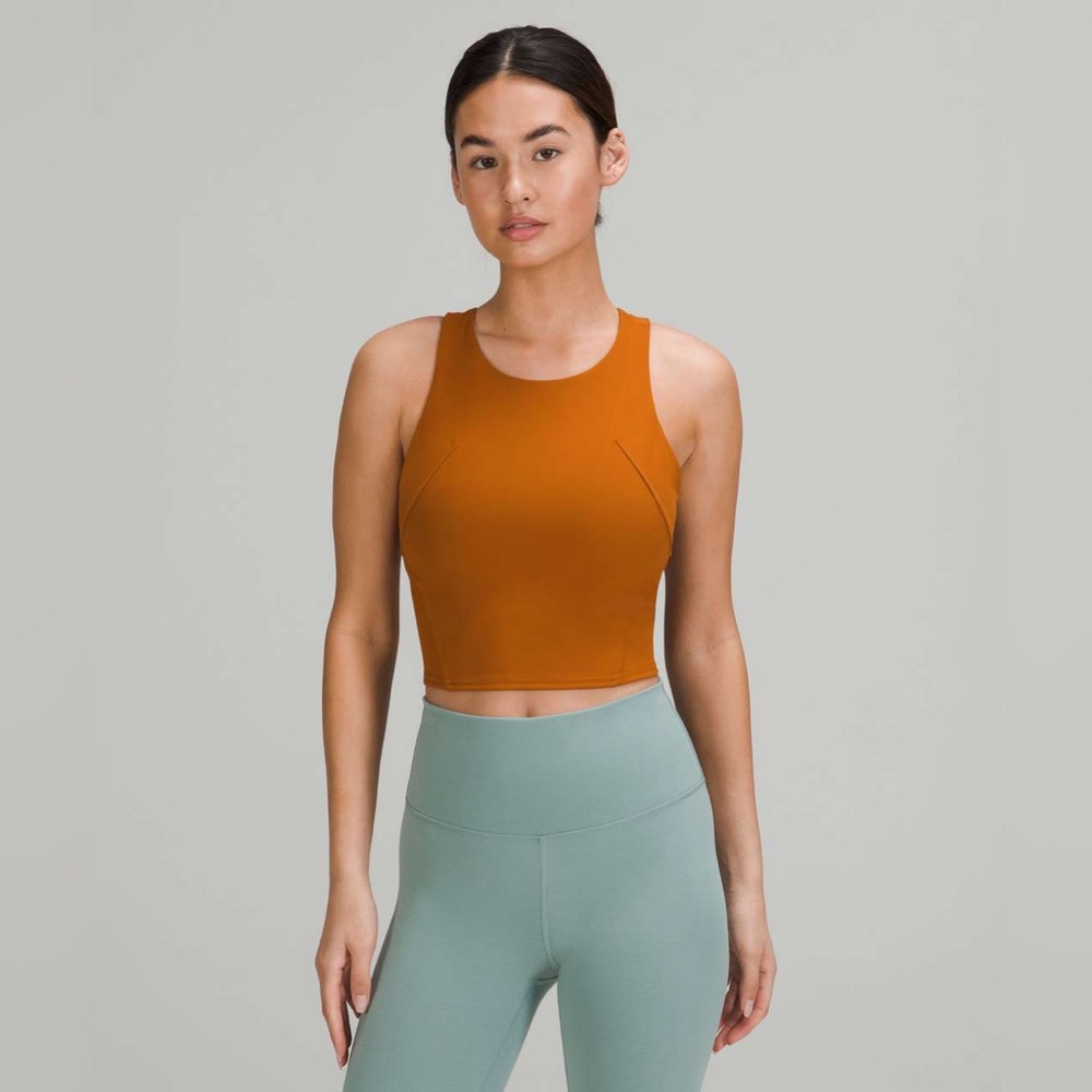 Lululemon Invigorate Training Tank Top Butternut Brown size 10